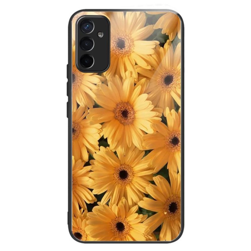 Maskica Samsung Galaxy M13 Sun Flowers Kaljeno Staklo