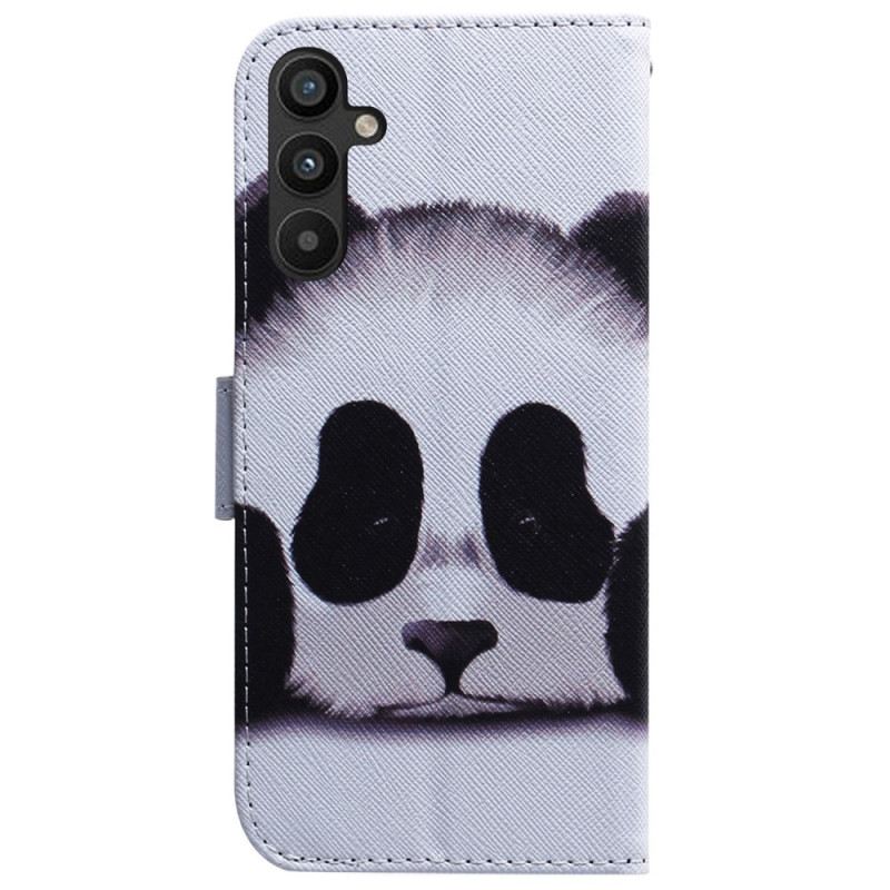 Kožna Futrola Samsung Galaxy A54 5G Lepeza Panda Na Uzici