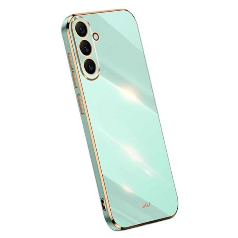 Maskica Samsung Galaxy A54 5G Silikonski Zlatni Rubovi