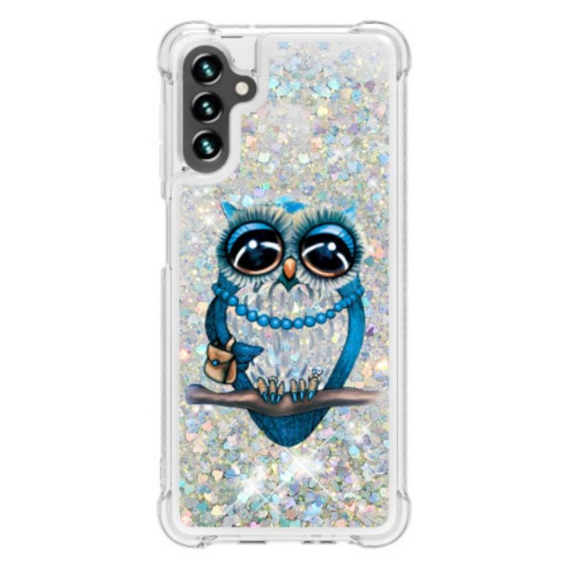 Maskica Samsung Galaxy A54 5G Šljokice Miss Owl