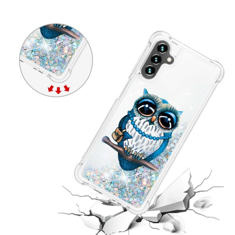 Maskica Samsung Galaxy A54 5G Šljokice Miss Owl