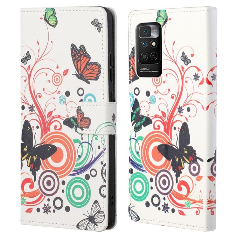 Flip Futrola Xiaomi Redmi Note 11 / 11S Leptiri I Cvijeće