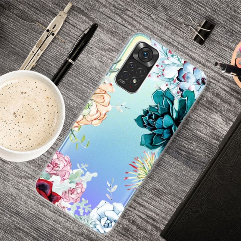 Maskica Xiaomi Redmi Note 11 / 11S Bešavno Cvijeće U Akvarelu