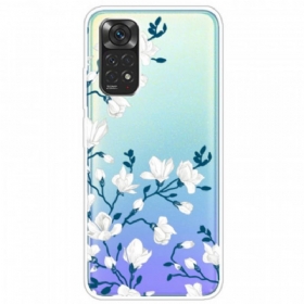 Maskica Xiaomi Redmi Note 11 / 11S Bijelo Cvijeće