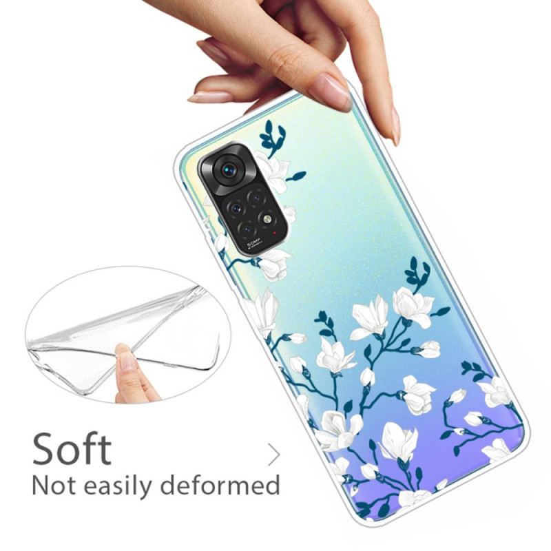 Maskica Xiaomi Redmi Note 11 / 11S Bijelo Cvijeće