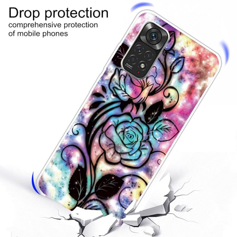 Maskica Xiaomi Redmi Note 11 / 11S Dizajn Cvijeća