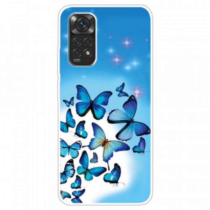 Maskica Xiaomi Redmi Note 11 / 11S Plavi Leptiri