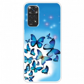 Maskica Xiaomi Redmi Note 11 / 11S Plavi Leptiri