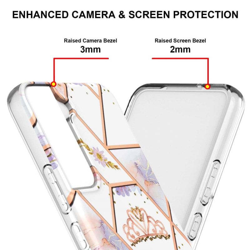 Maskica Samsung Galaxy S22 Plus 5G Mramorirana Kruna