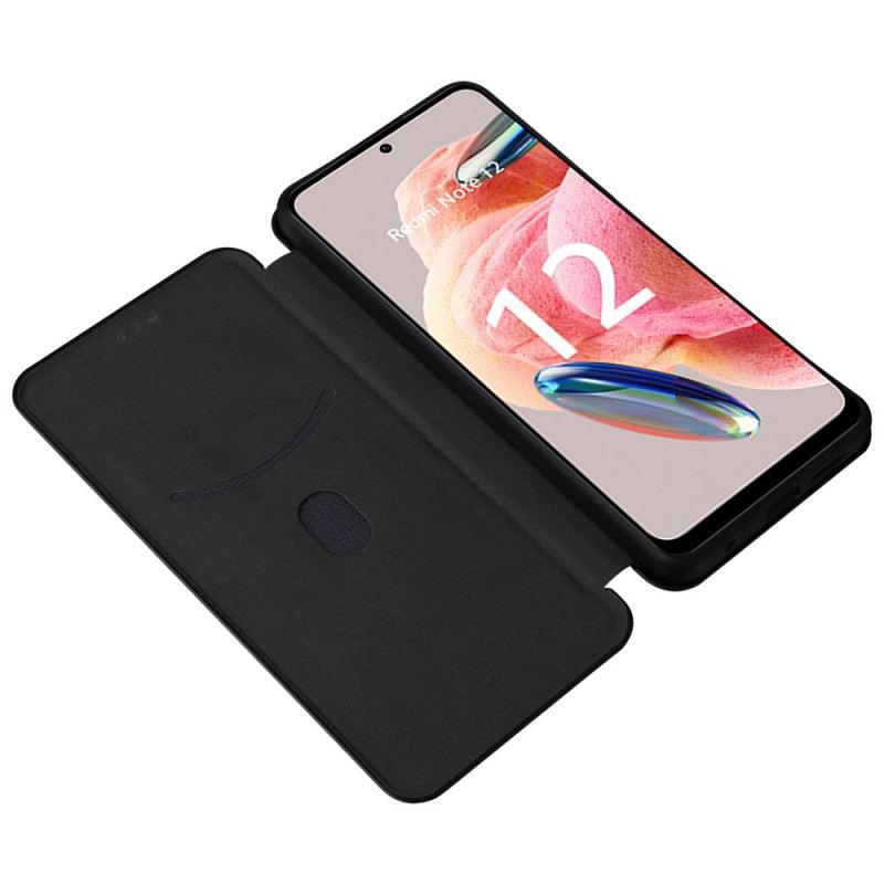 Flip Futrola Xiaomi Redmi Note 12 4G Kožna Futrola Karbonska Vlakna