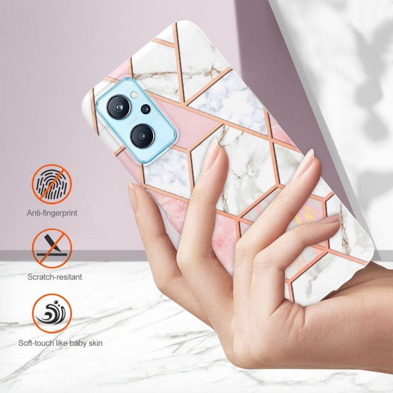 Maskica Realme 9i Blještavi Geometrijski Mramor