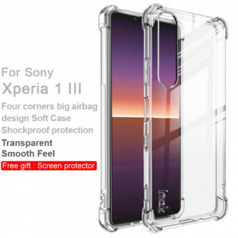 Maskica Sony Xperia 1 III Transparentno S Imak Screen Filmom