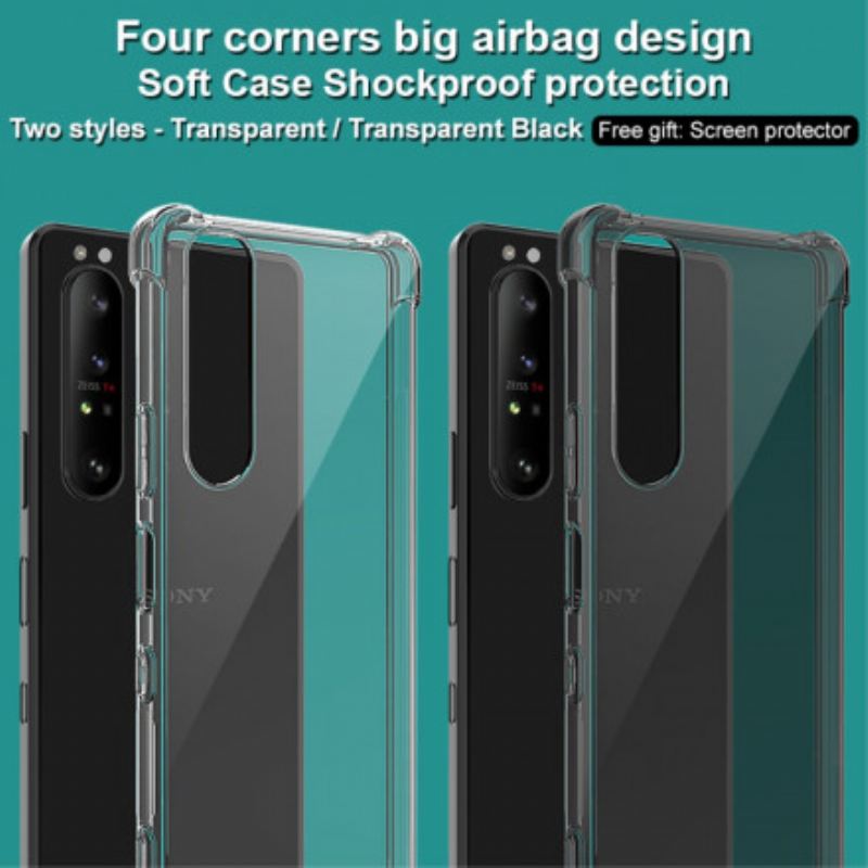 Maskica Sony Xperia 1 III Transparentno S Imak Screen Filmom