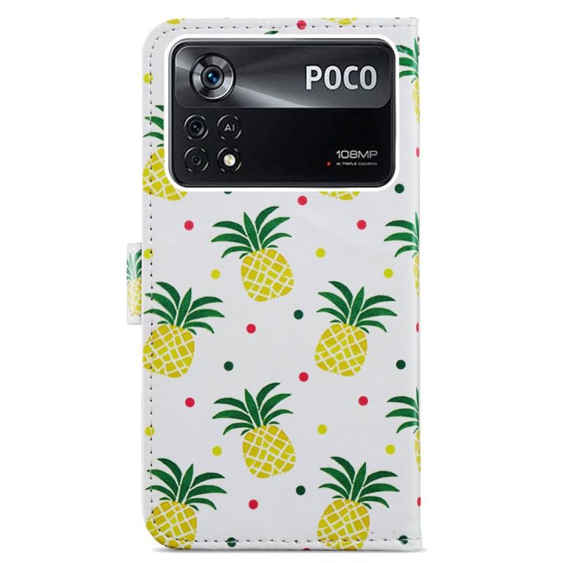 Flip Futrola Poco X4 Pro 5G Ananas S Remenčićima