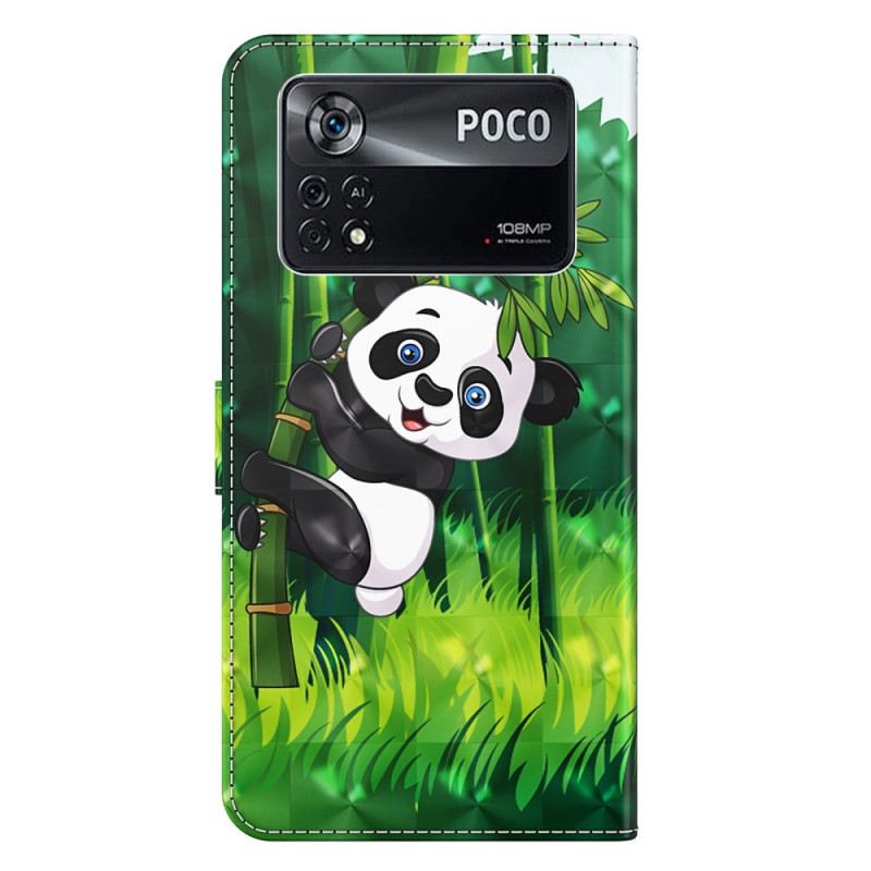 Kožna Futrola Poco X4 Pro 5G Panda S Remenčićima