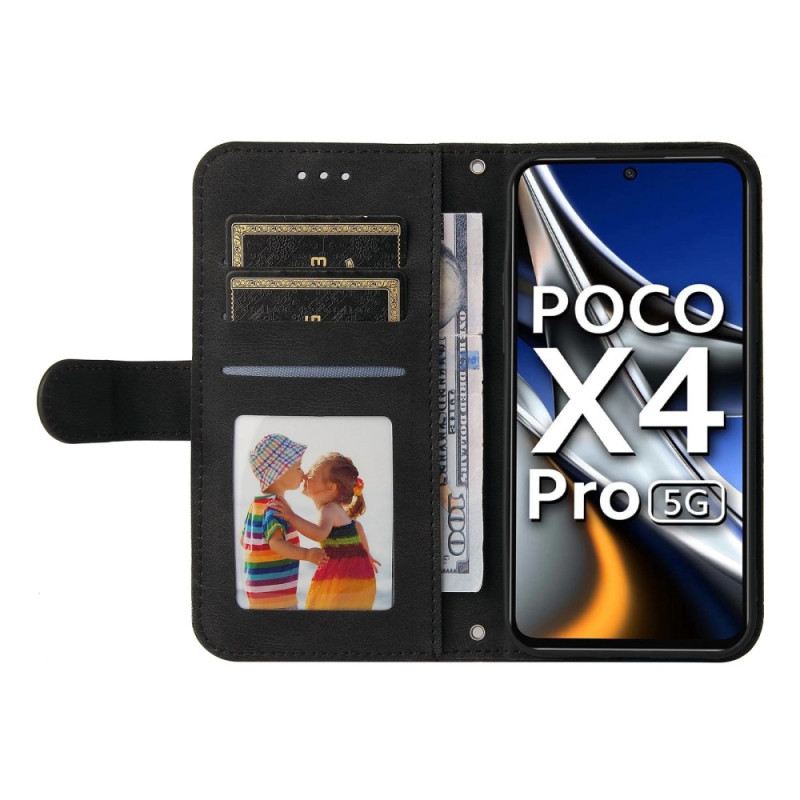 Kožna Futrola Poco X4 Pro 5G Zakovica I Remen Od Umjetne Kože