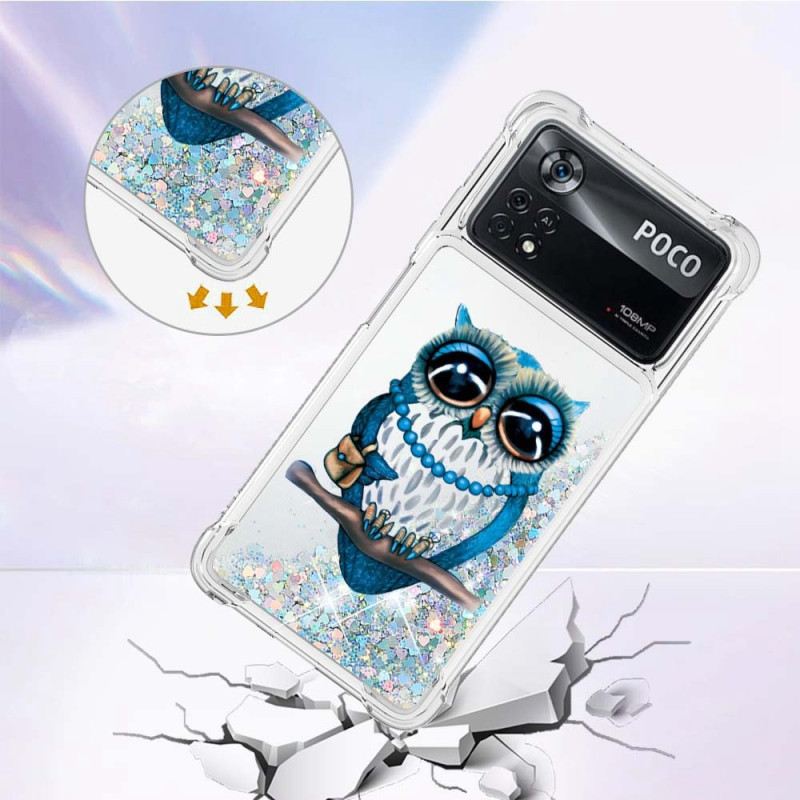 Maskica Poco X4 Pro 5G Gospođa Sova Glitter