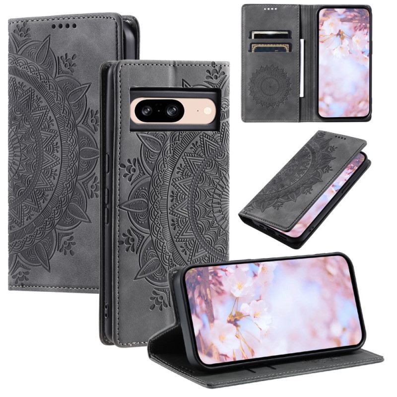 Flip Futrola Za Google Pixel 9 Mandala Suede Efekt