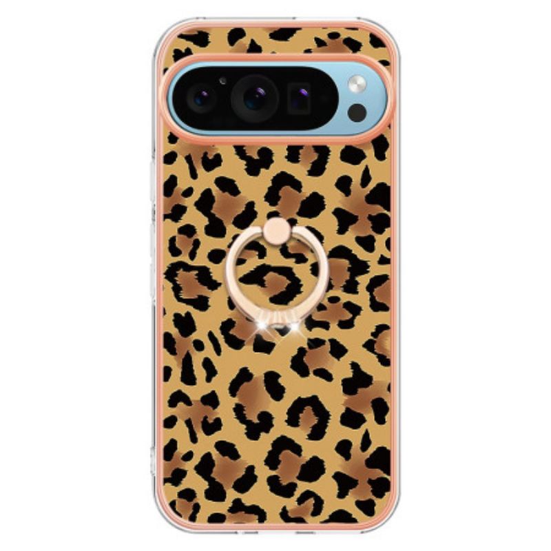 Maskica Google Pixel 9 Držač Prstena S Uzorkom Leoparda