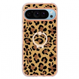 Maskica Google Pixel 9 Držač Prstena S Uzorkom Leoparda