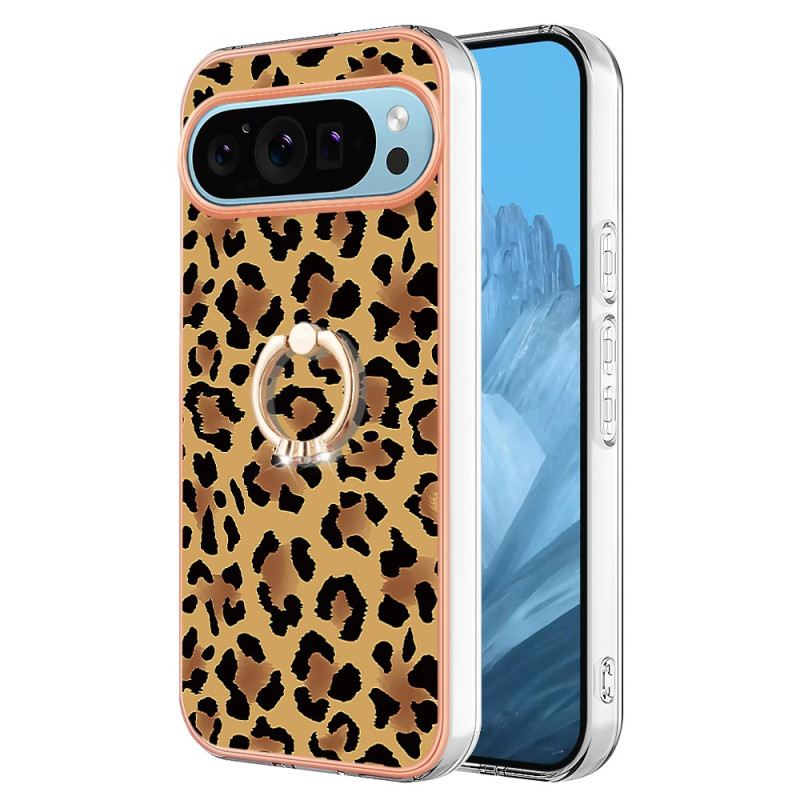 Maskica Google Pixel 9 Držač Prstena S Uzorkom Leoparda