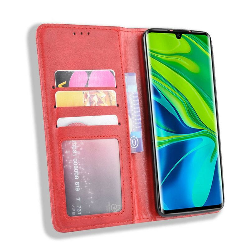 Flip Futrola Xiaomi Mi Note 10 / 10 Pro Kožna Futrola Efekt Stilizirane Vintage Kože