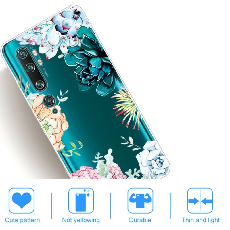 Maskica Xiaomi Mi Note 10 / 10 Pro Bešavno Cvijeće U Akvarelu