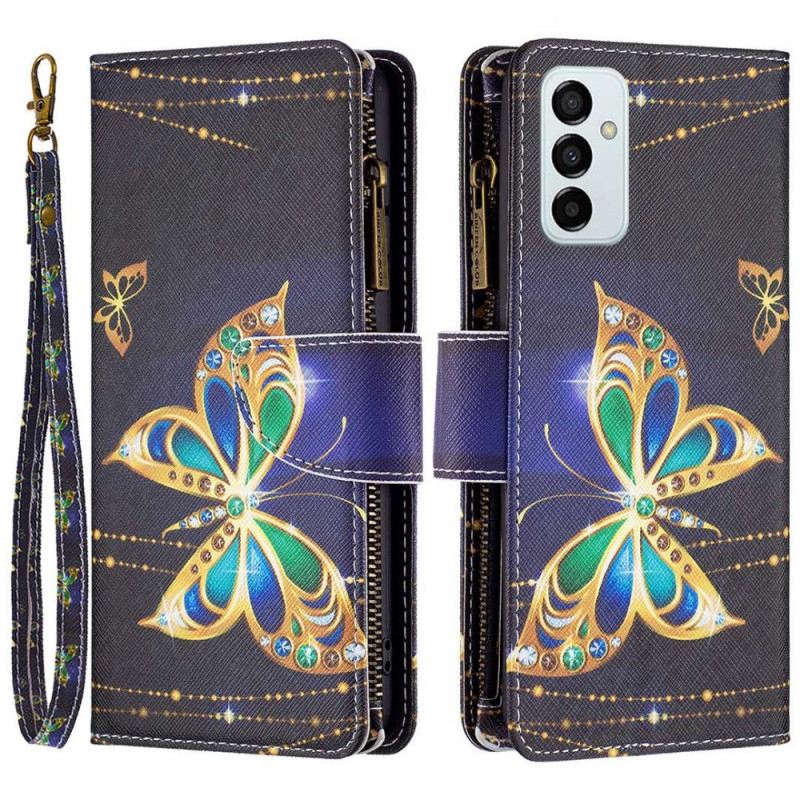 Futrola Samsung Galaxy M23 5G Butterflies Torbica I Uže Za Kovanice