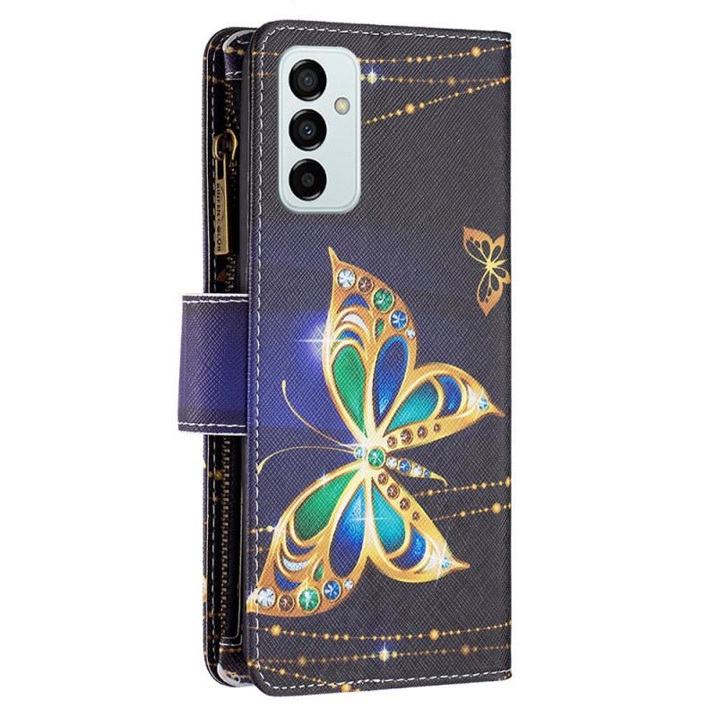 Futrola Samsung Galaxy M23 5G Butterflies Torbica I Uže Za Kovanice