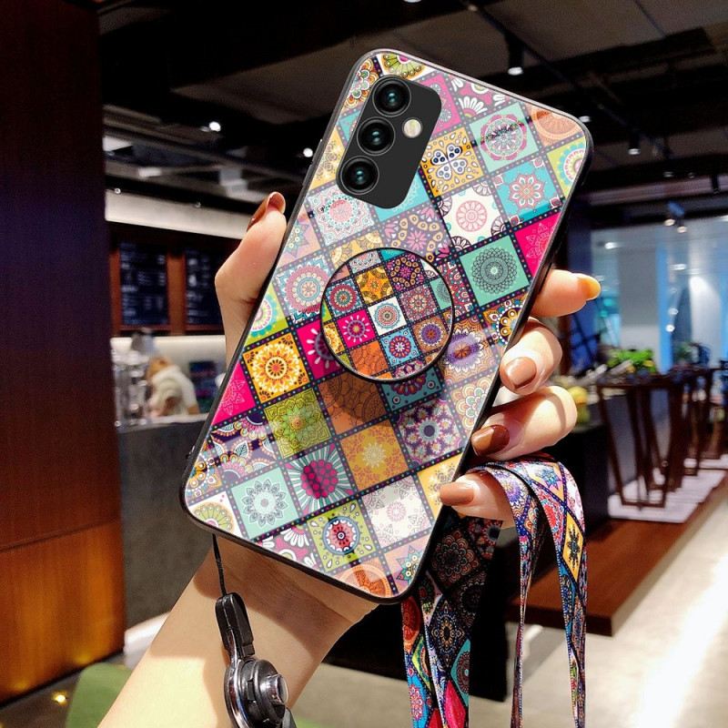 Maskica Samsung Galaxy M23 5G Patchwork Magnetski Držač