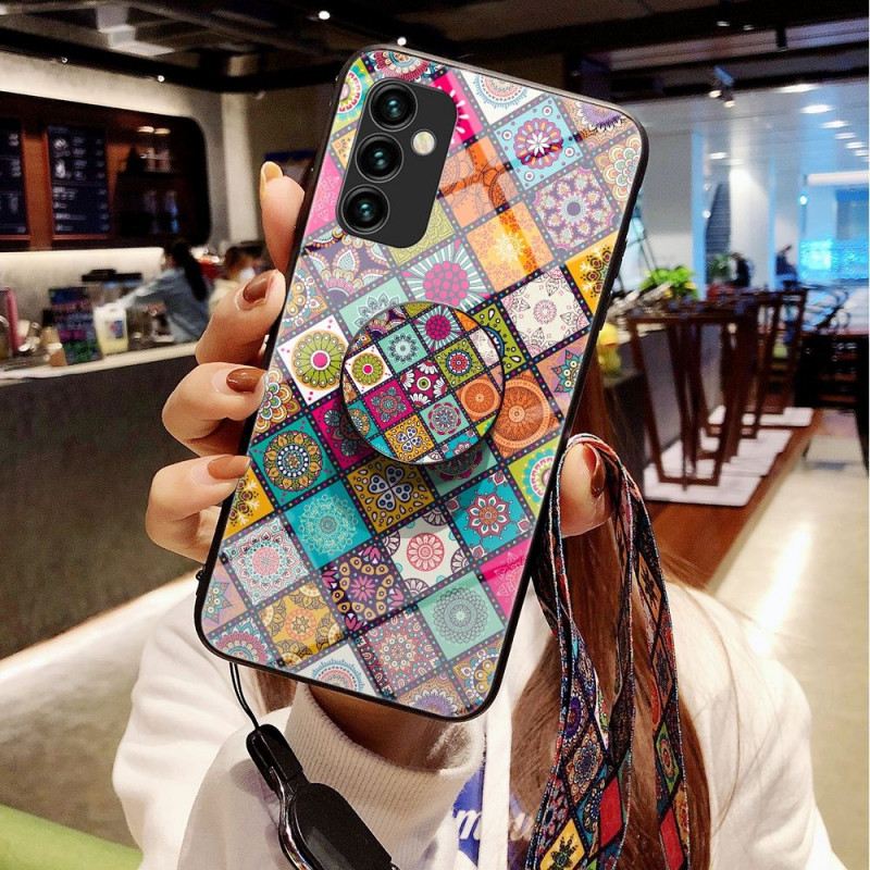 Maskica Samsung Galaxy M23 5G Patchwork Magnetski Držač