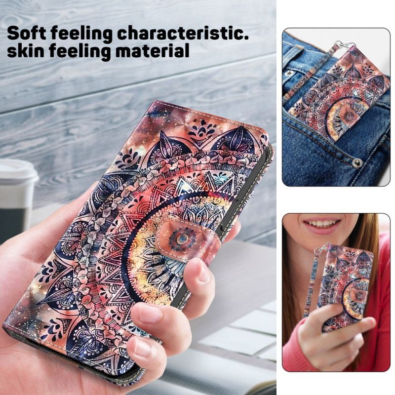 Flip Futrola Samsung Galaxy A15 Maskice Za Mobitele Šarena Mandala S Remenom