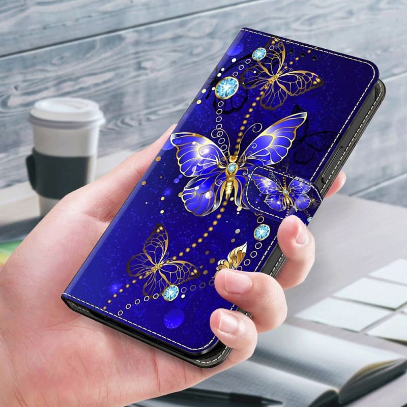 Kožna Futrola Samsung Galaxy A15 Dijamantni Leptir