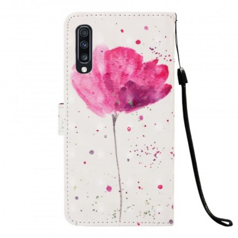 Maskica Samsung Galaxy A70 Akvarel Mak