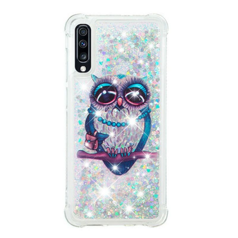 Maskica Samsung Galaxy A70 Miss Owl Sequins