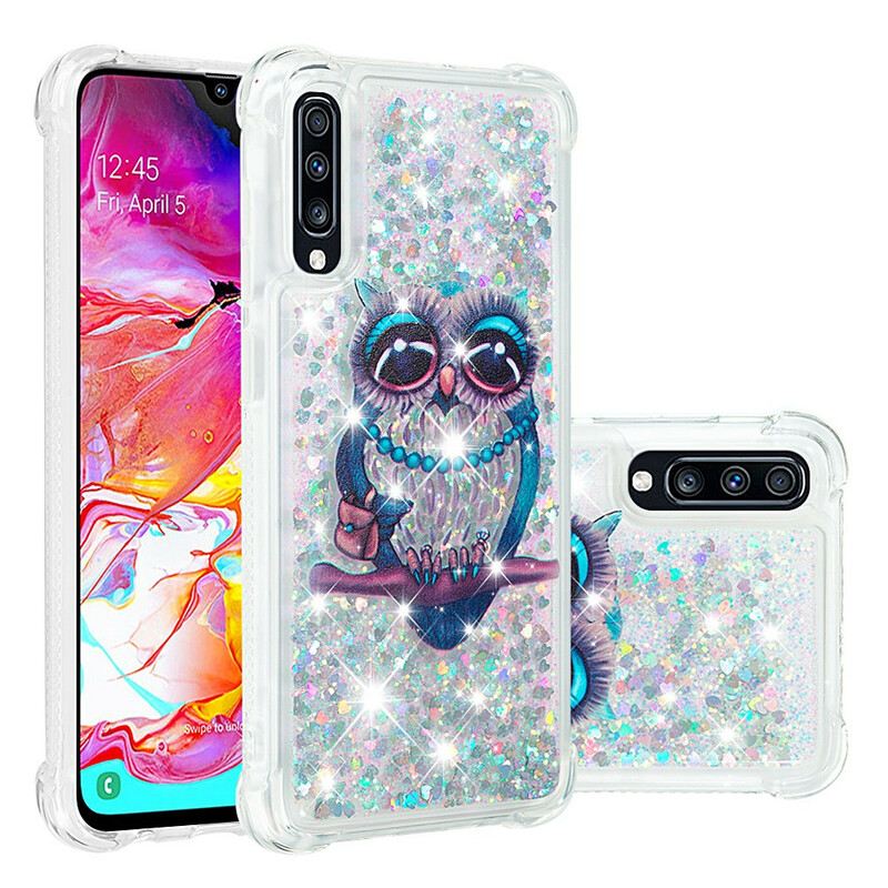 Maskica Samsung Galaxy A70 Miss Owl Sequins