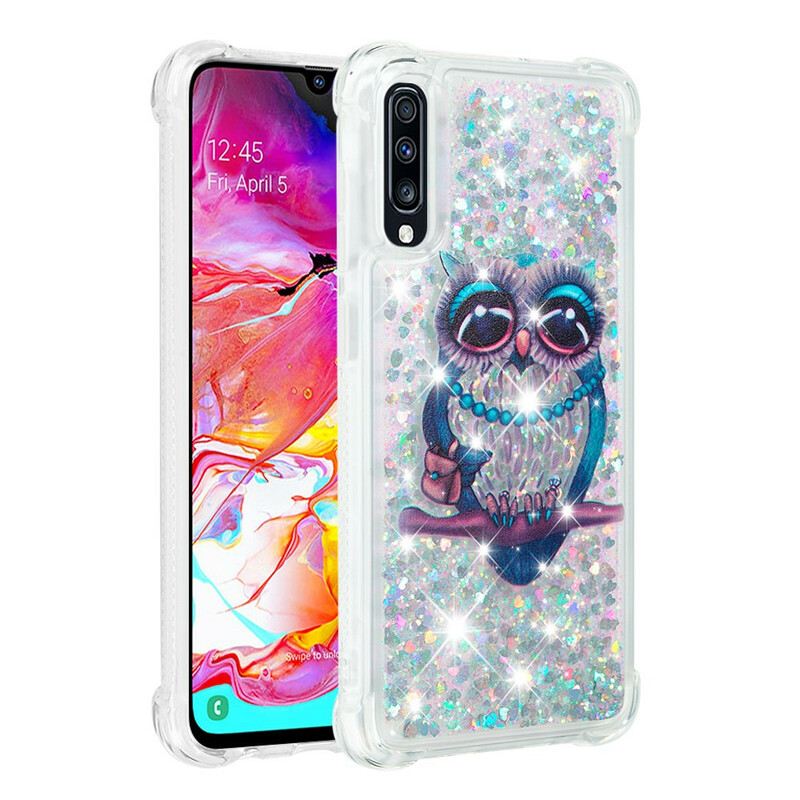 Maskica Samsung Galaxy A70 Miss Owl Sequins