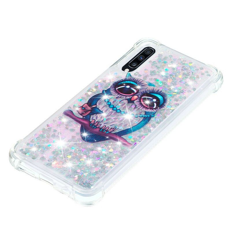 Maskica Samsung Galaxy A70 Miss Owl Sequins