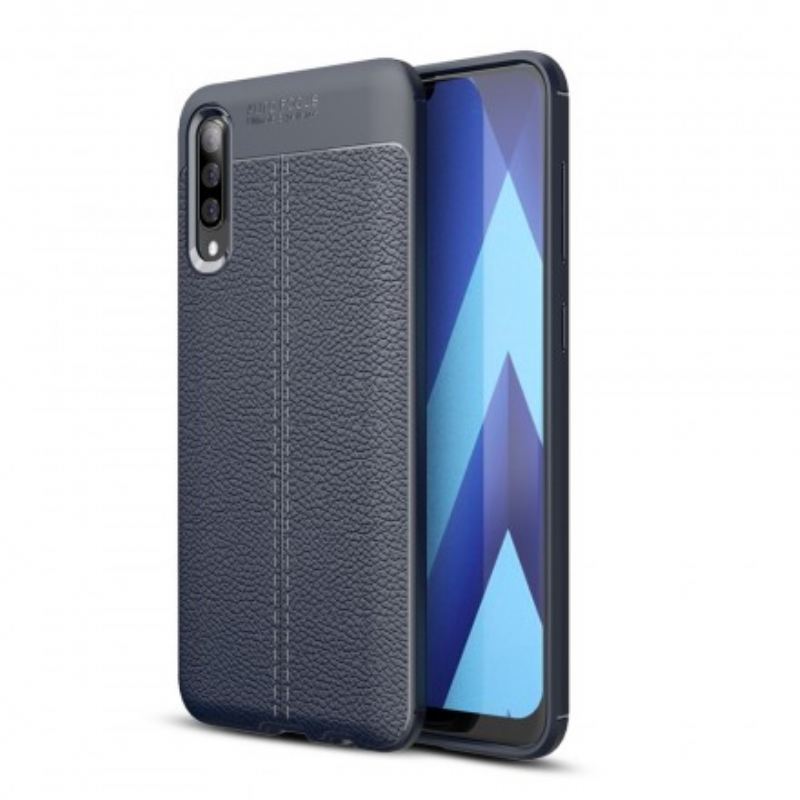 Maskica Samsung Galaxy A50 Efekt Dvostruke Linije Litchi Kože