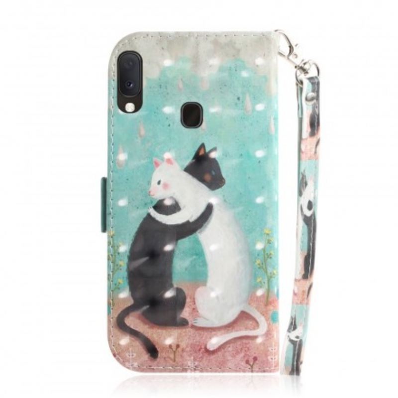 Futrola Samsung Galaxy A20e Strappy Cat Friends