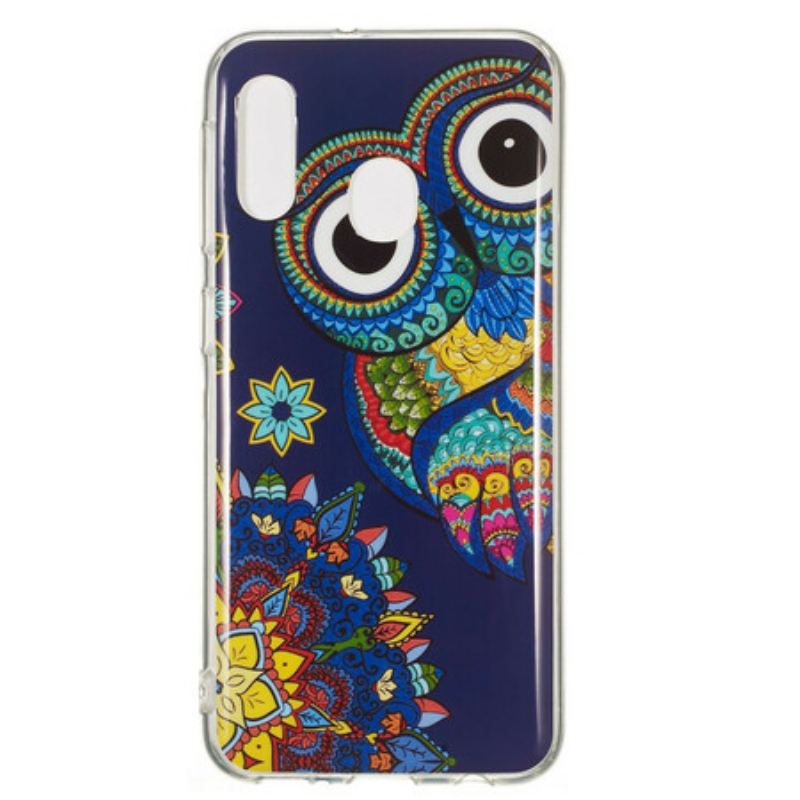 Maskica Samsung Galaxy A20e Mandala Fluorescentne Sove