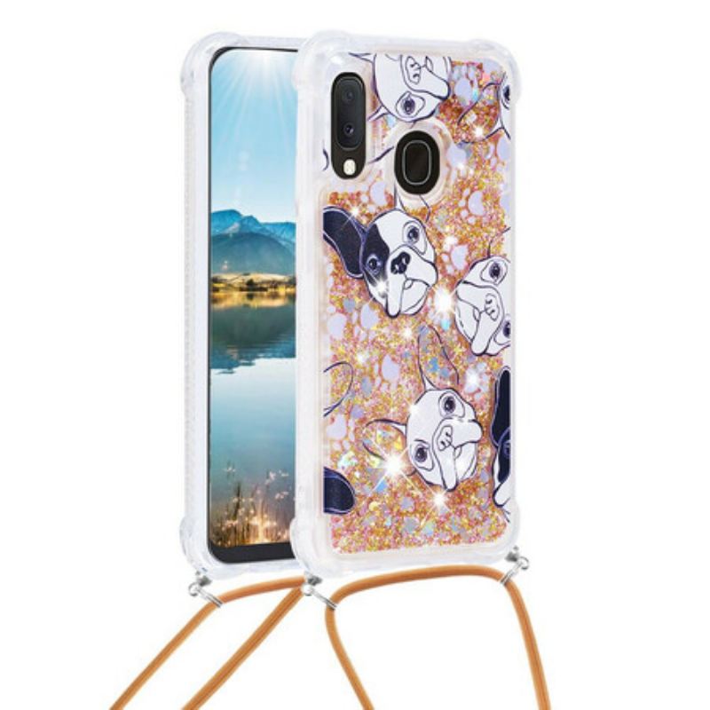 Maskica Samsung Galaxy A20e Psi Sa Šljokicama