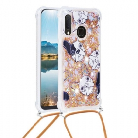 Maskica Samsung Galaxy A20e Psi Sa Šljokicama