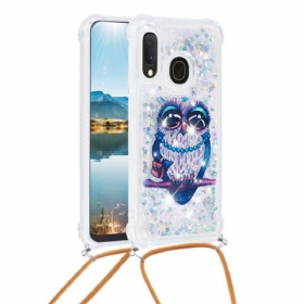 Maskica Samsung Galaxy A20e Šljokice Gospođica Sova