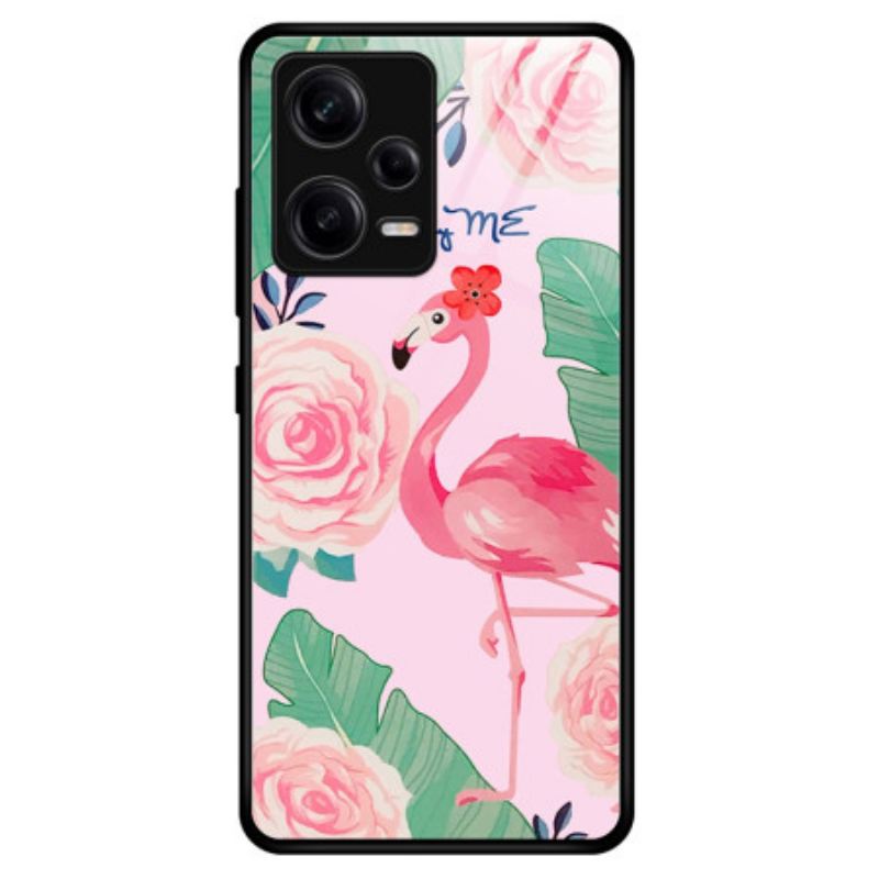 Maskica Poco X5 Pro 5G Flamingo Kaljeno Staklo