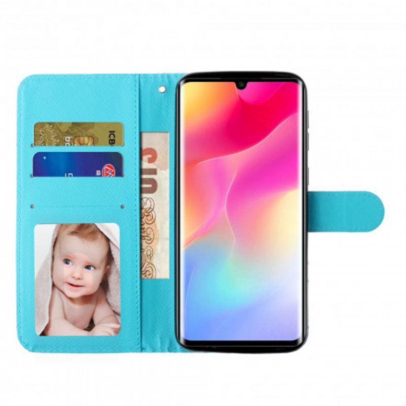 Flip Futrola Xiaomi Mi Note 10 Lite Svjetlosni Reflektori Od Mramorne Trake