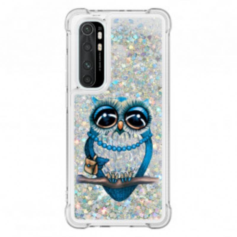 Maskica Xiaomi Mi Note 10 Lite Miss Owl Sequins