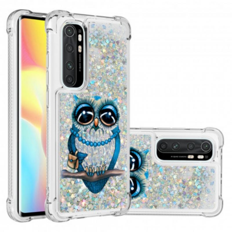 Maskica Xiaomi Mi Note 10 Lite Miss Owl Sequins