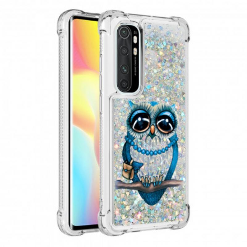 Maskica Xiaomi Mi Note 10 Lite Miss Owl Sequins