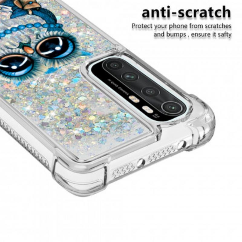 Maskica Xiaomi Mi Note 10 Lite Miss Owl Sequins